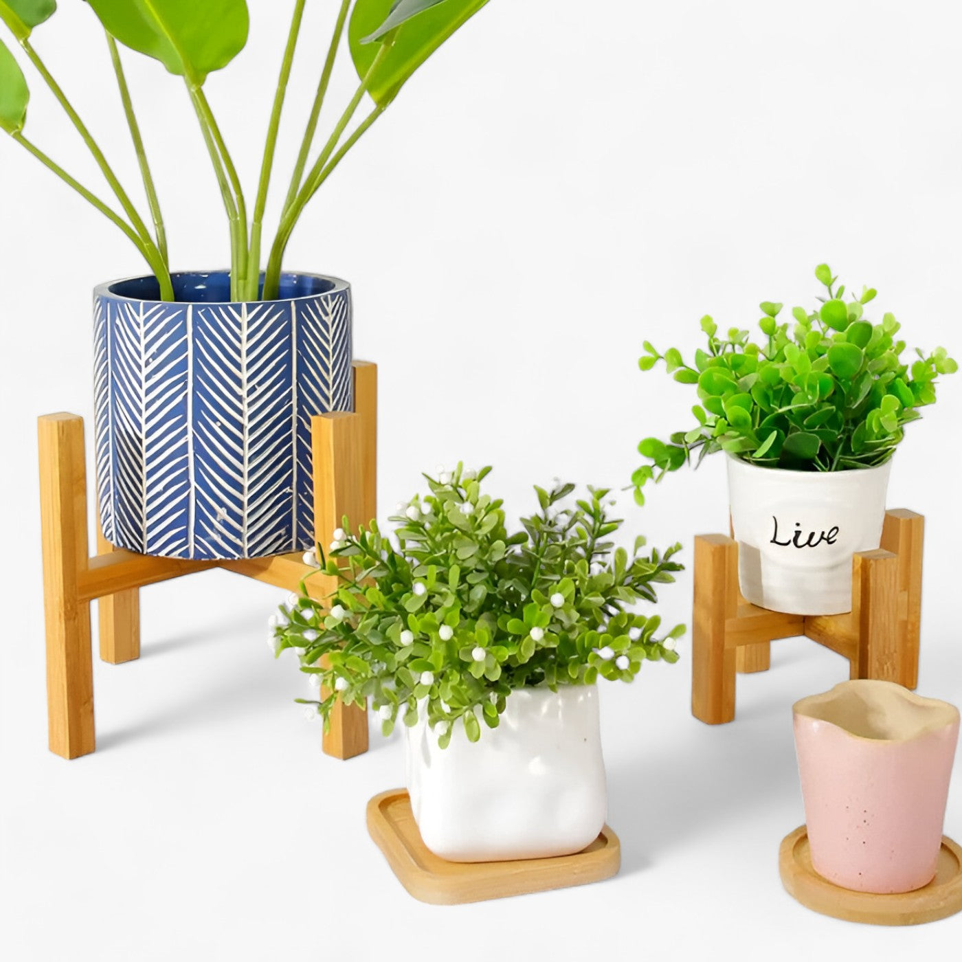 Bonsai-Glück | Holzpflanzenhalter - Beständige Eleganz