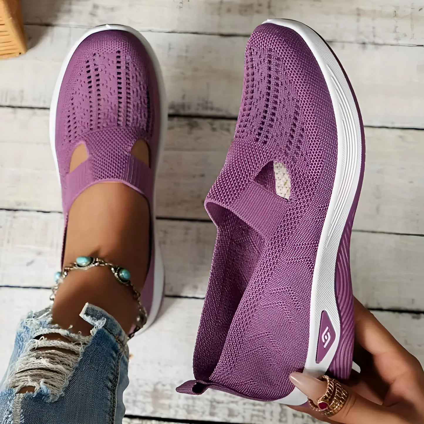 Brigitte | Women's Orthopädische Slip-On Sneakers für Komfort und Stil