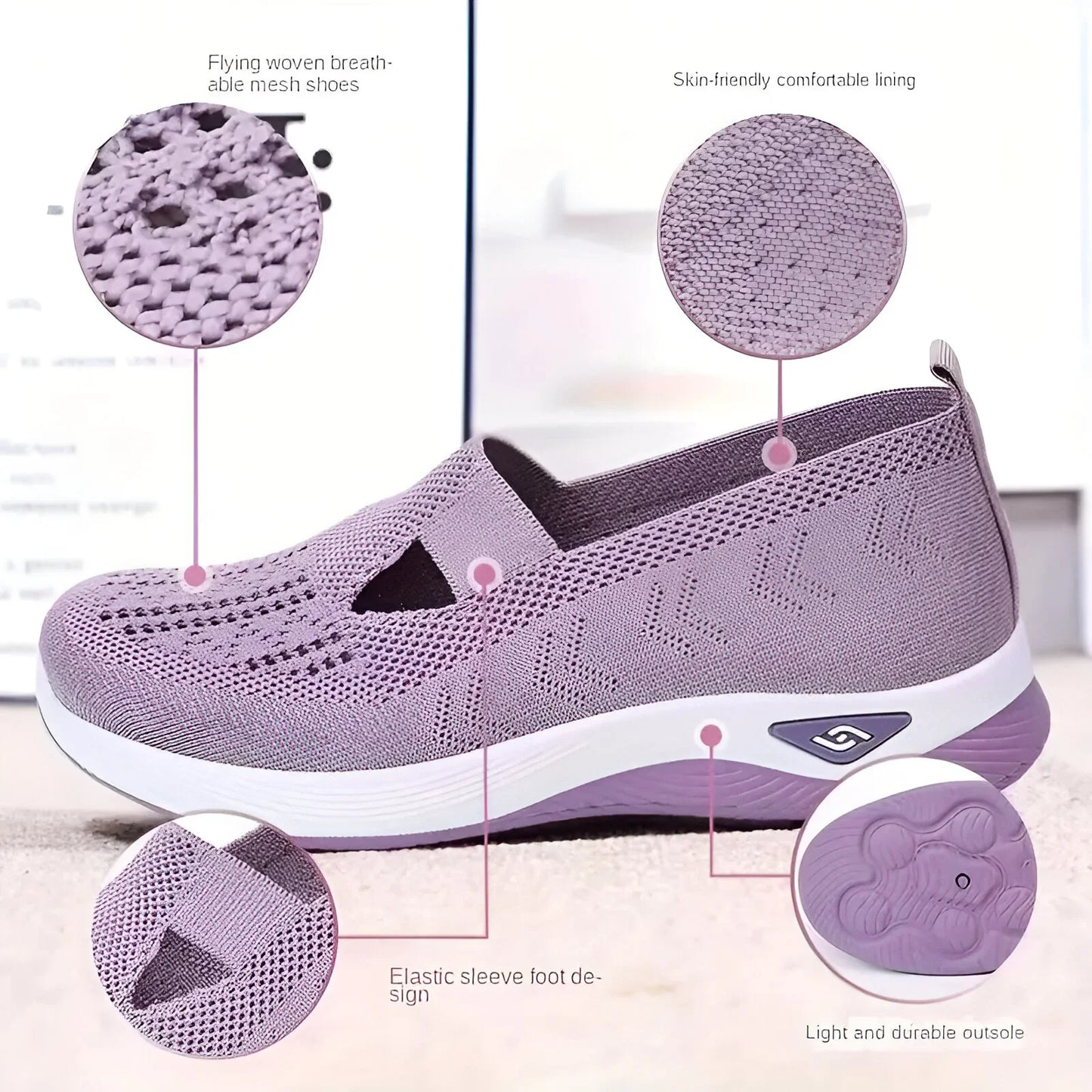 Brigitte | Women's Orthopädische Slip-On Sneakers für Komfort und Stil