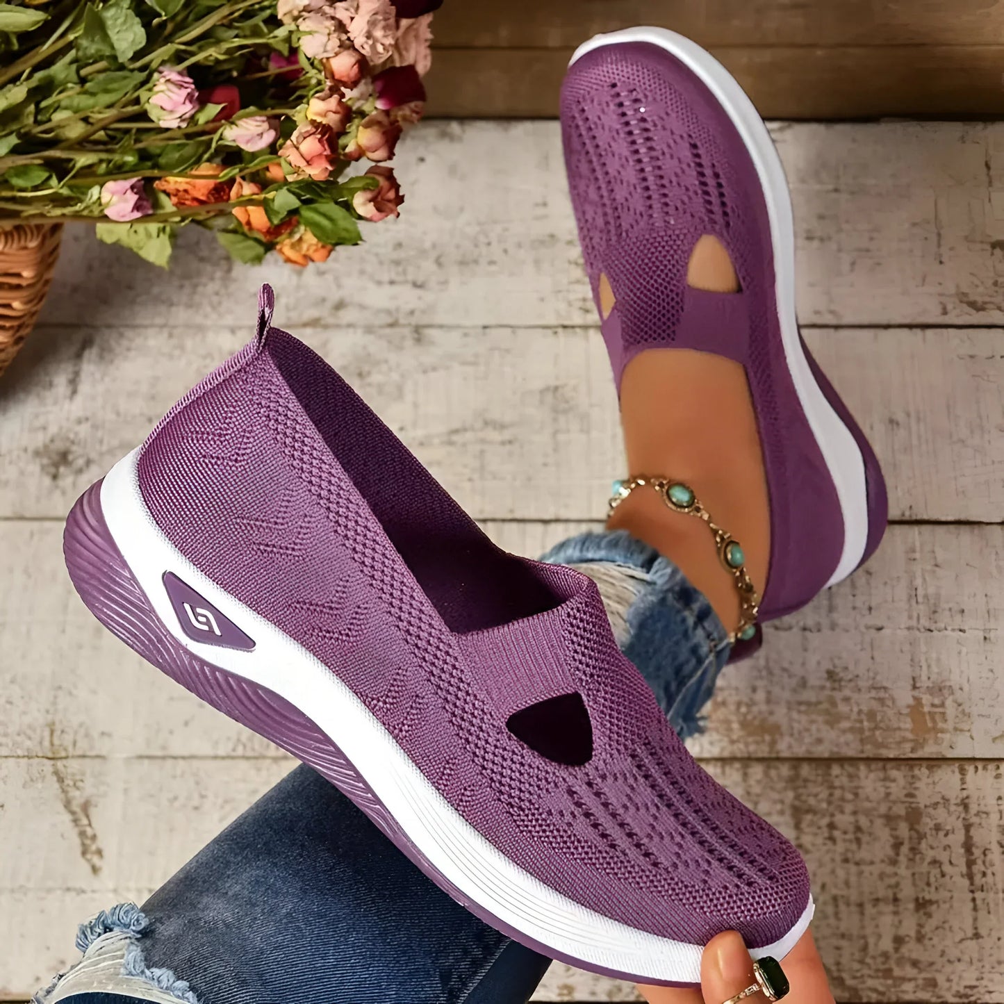 Brigitte | Women's Orthopädische Slip-On Sneakers für Komfort und Stil