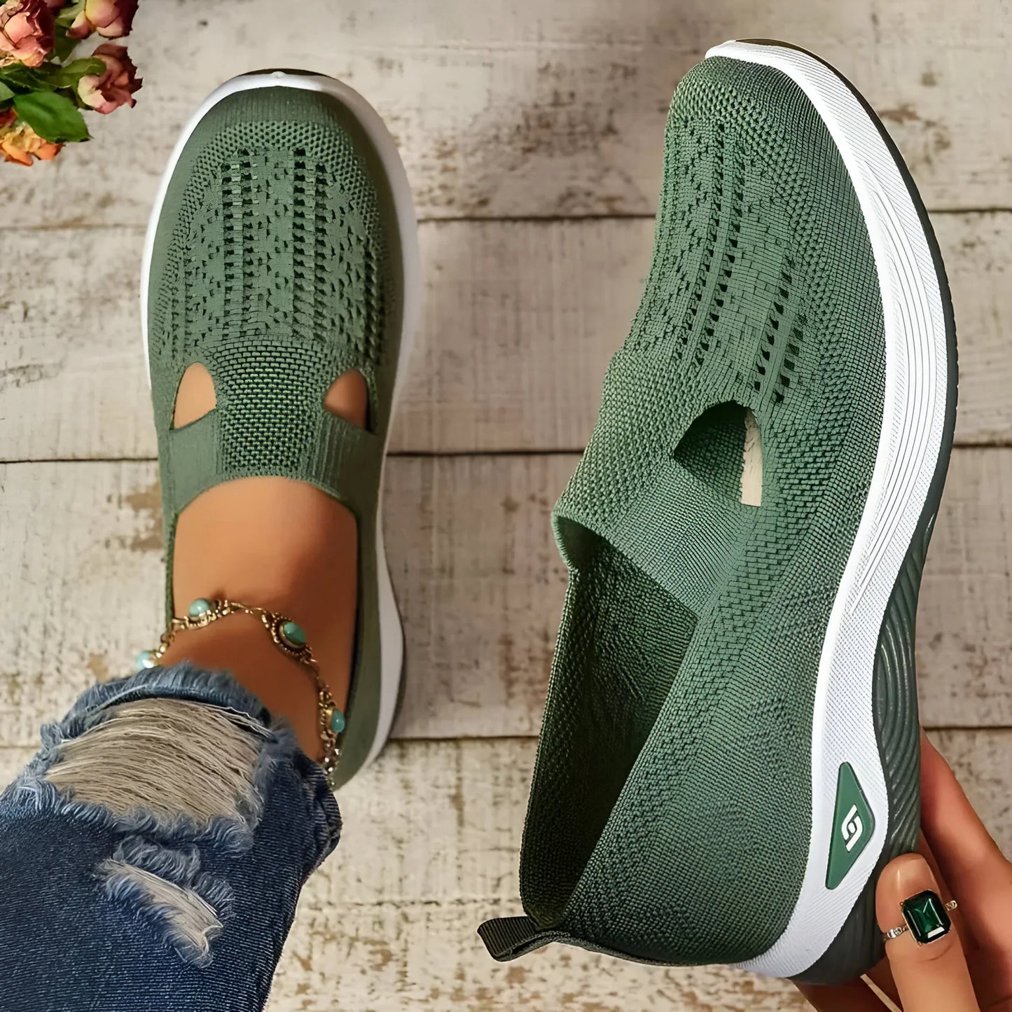 Brigitte | Women's Orthopädische Slip-On Sneakers für Komfort und Stil