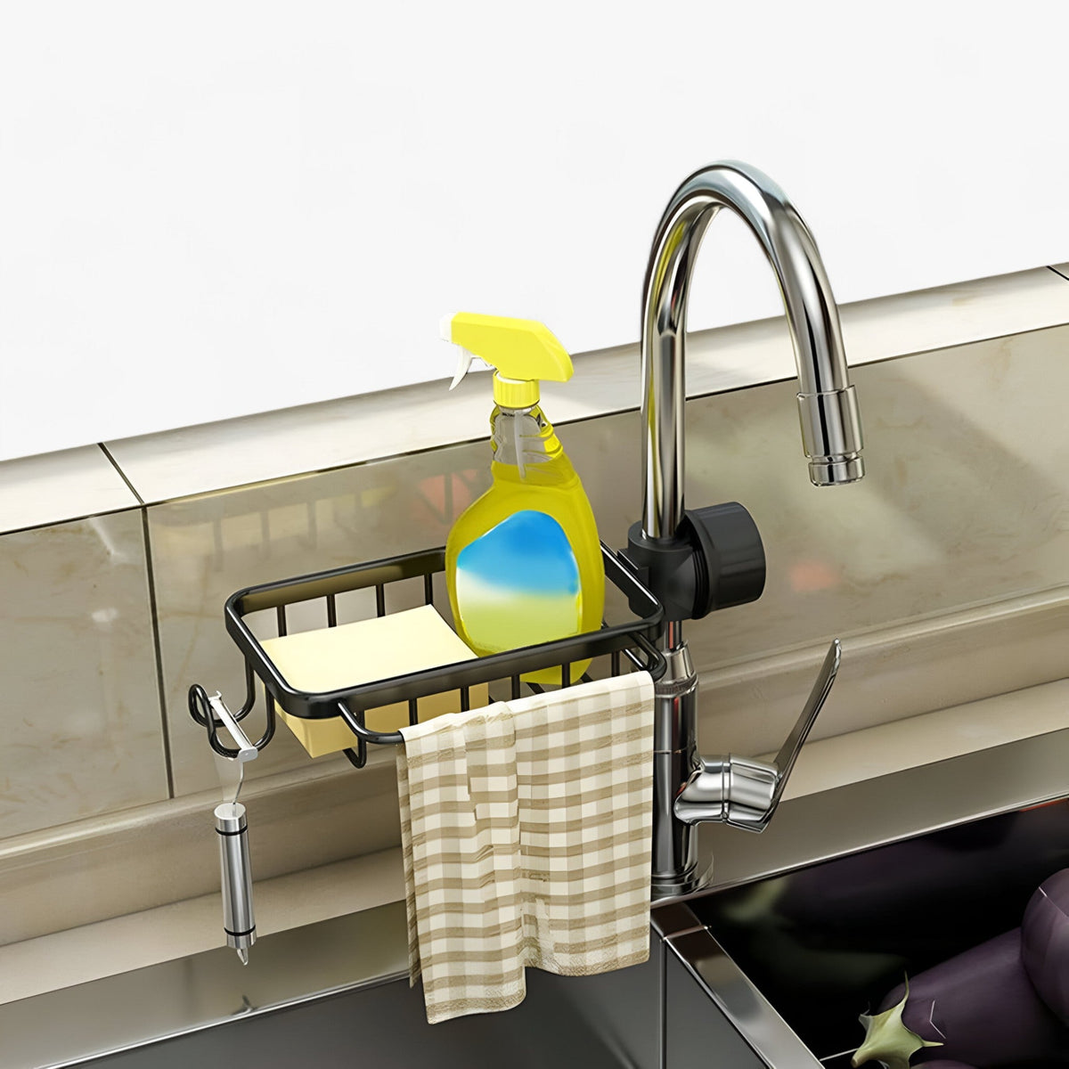 CLEANMATE - Edelstahl Spülbecken Abfluss - Halte deine Küche organisiert