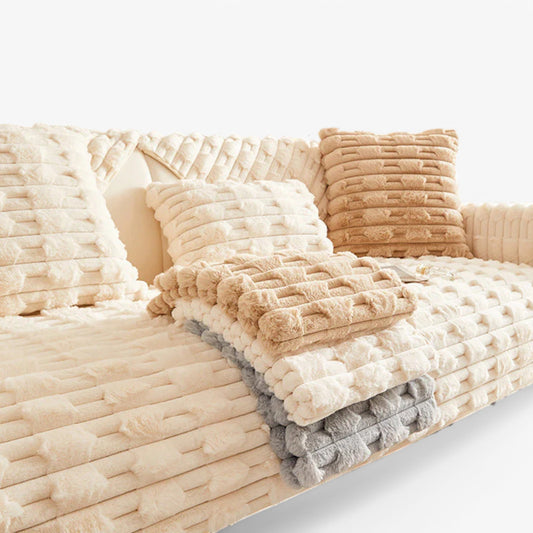 Cald | Superweiches Plüsch Antirutsch Sofakissenbezug – Komfort und Stil für Ihr Sofa