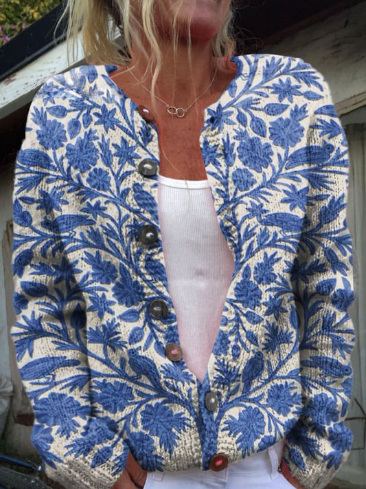 Calista | Eleganter Blumenmuster Cardigan für jede Jahreszeit