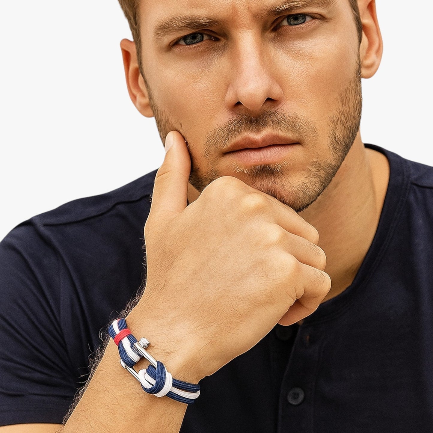 Tristan | Überlebens Paracord Armband mit Nautischem Haken