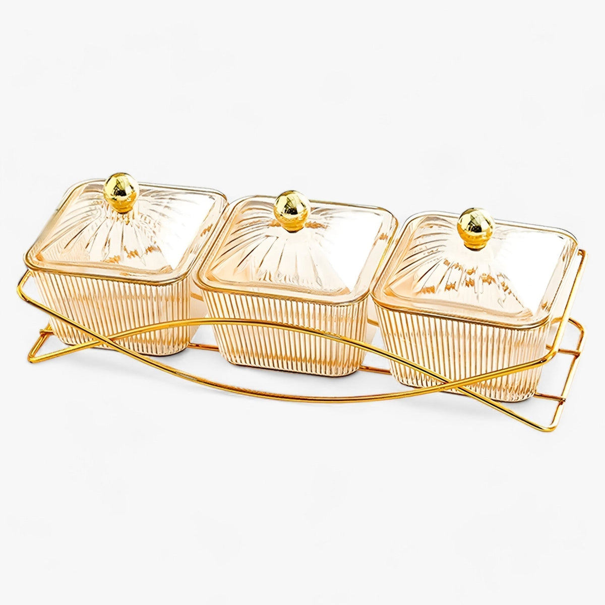 DIVINA | Dessertteller mit Deckel - Stilvolle Aufbewahrung für Desserts und Snacks