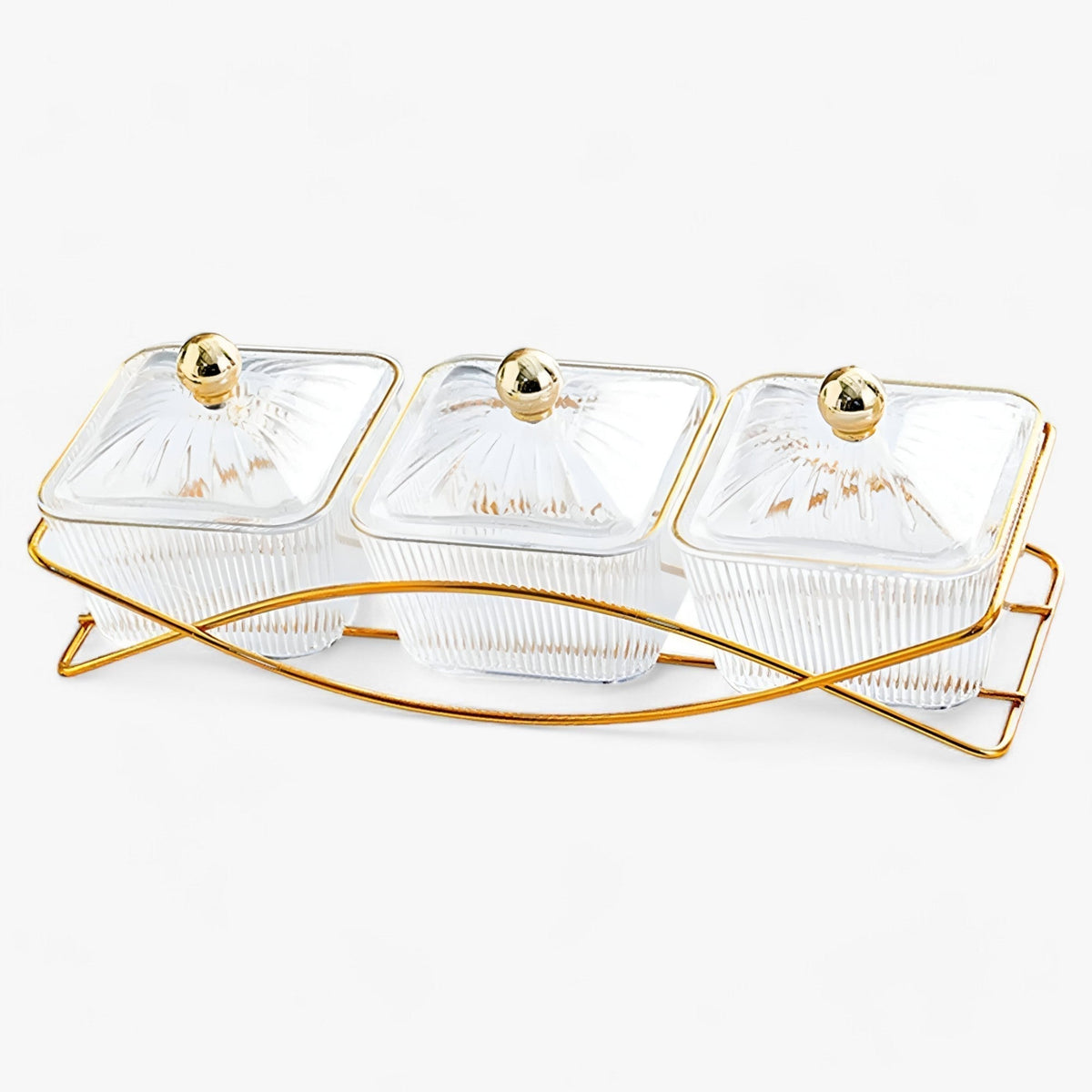 DIVINA | Dessertteller mit Deckel - Stilvolle Aufbewahrung für Desserts und Snacks