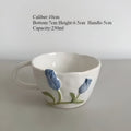 Florina | Kreative Tulpen Keramiktasse mit Untertasse