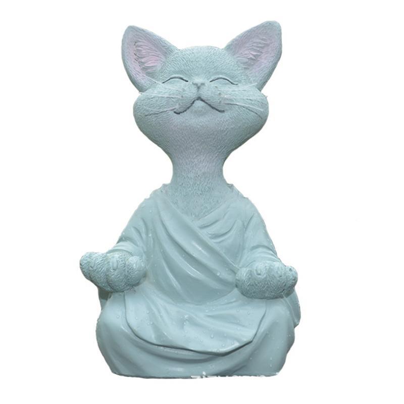Glückliche Buddha Katze Dekor