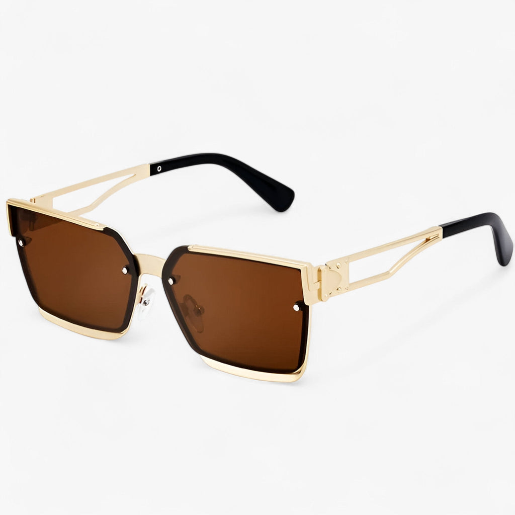 Gregory | Vintage Punk-Sonnenbrille mit quadratischem Metallrahmen