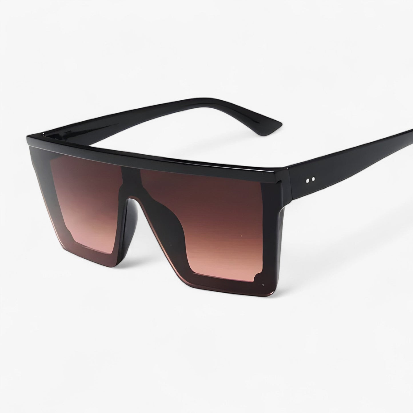 Adrian | Sorte retro oversized Sonnenbrille
