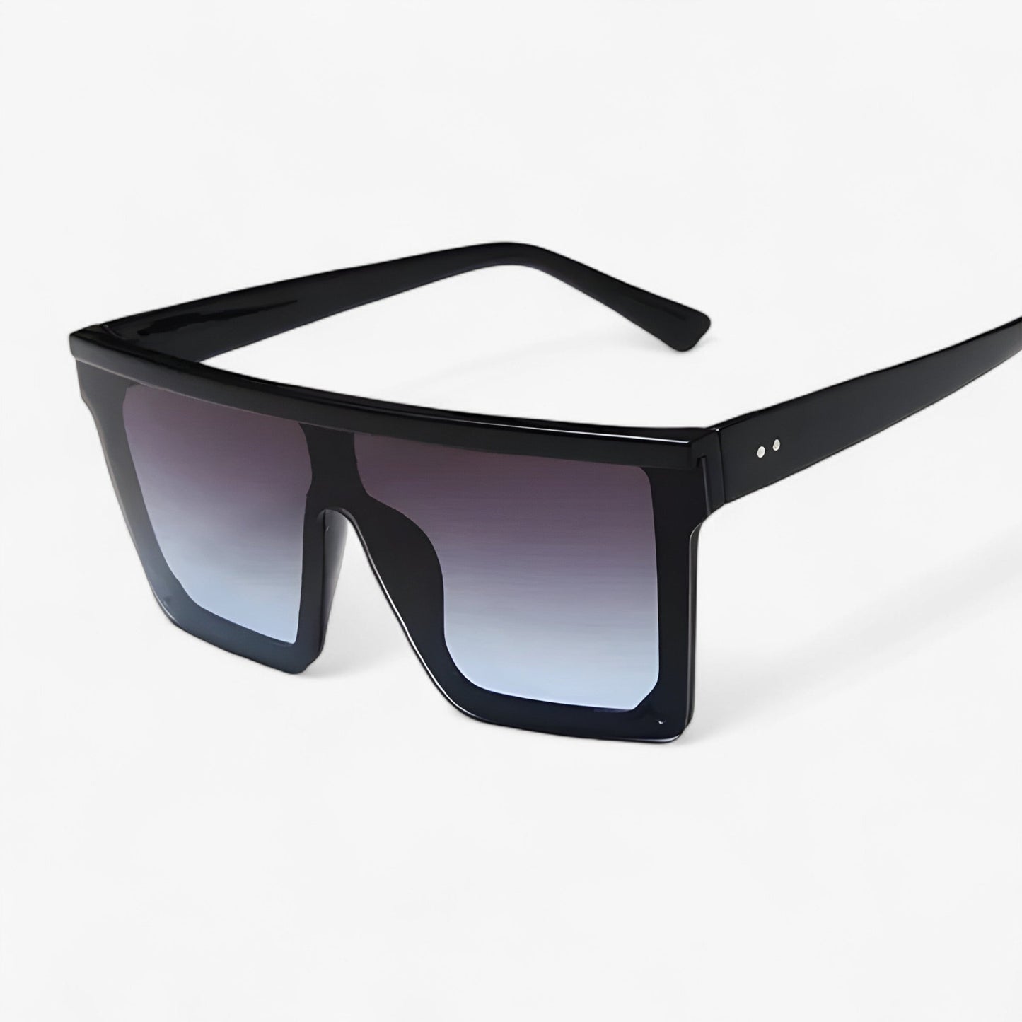 Adrian | Sorte retro oversized Sonnenbrille