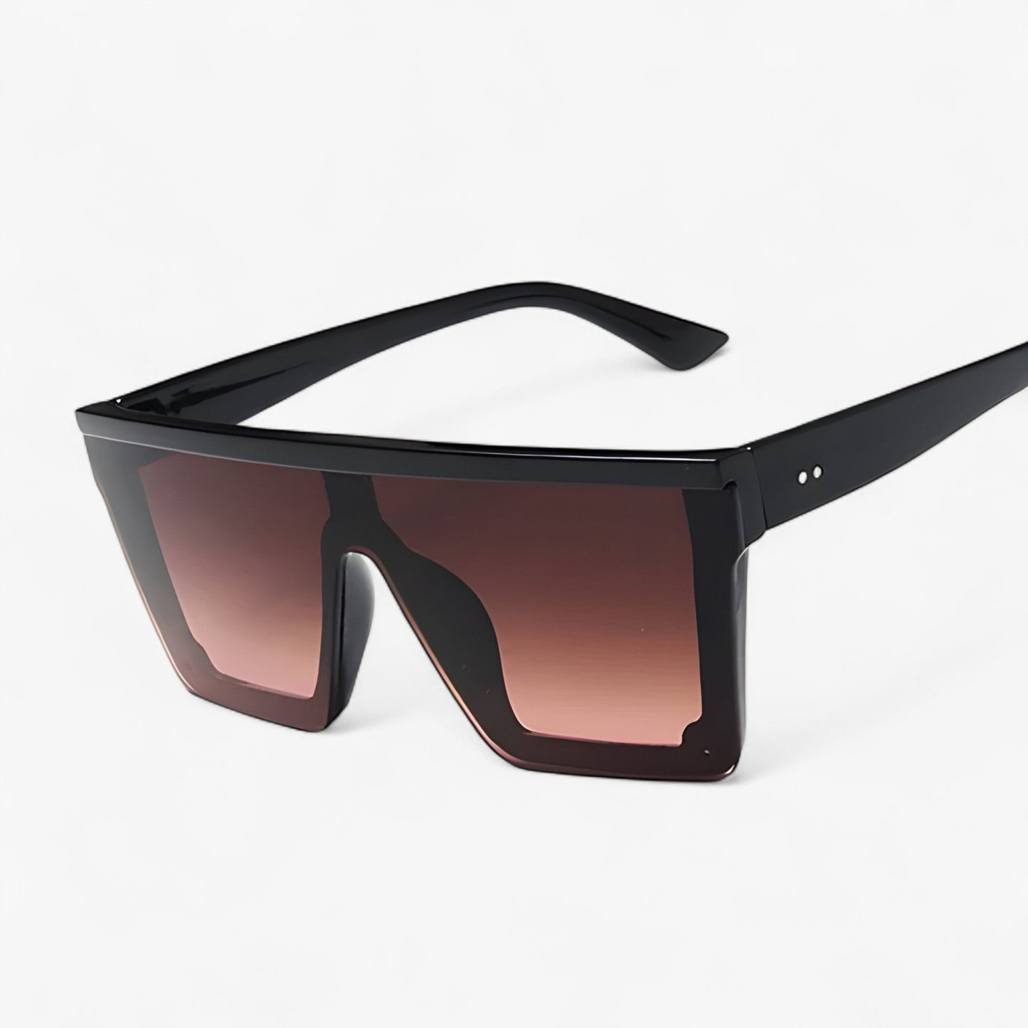 Adrian | Sorte retro oversized Sonnenbrille