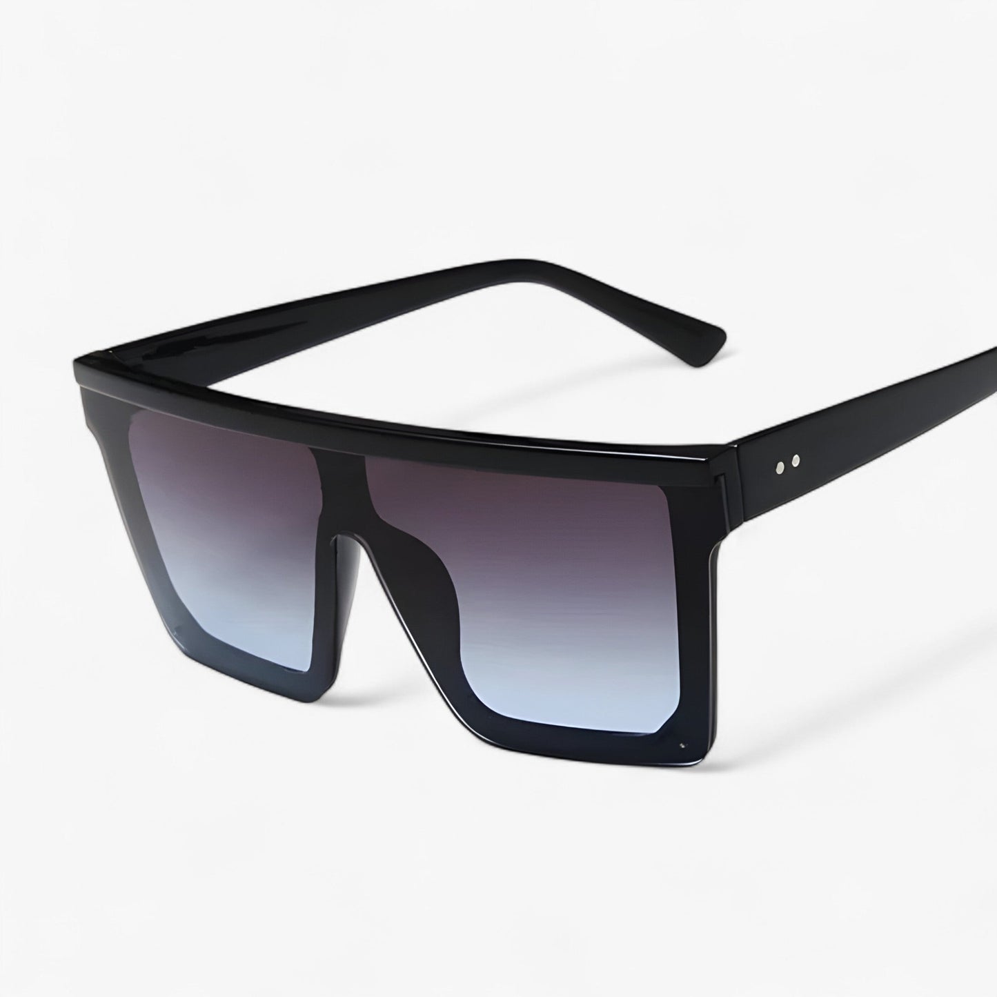 Adrian | Sorte retro oversized Sonnenbrille