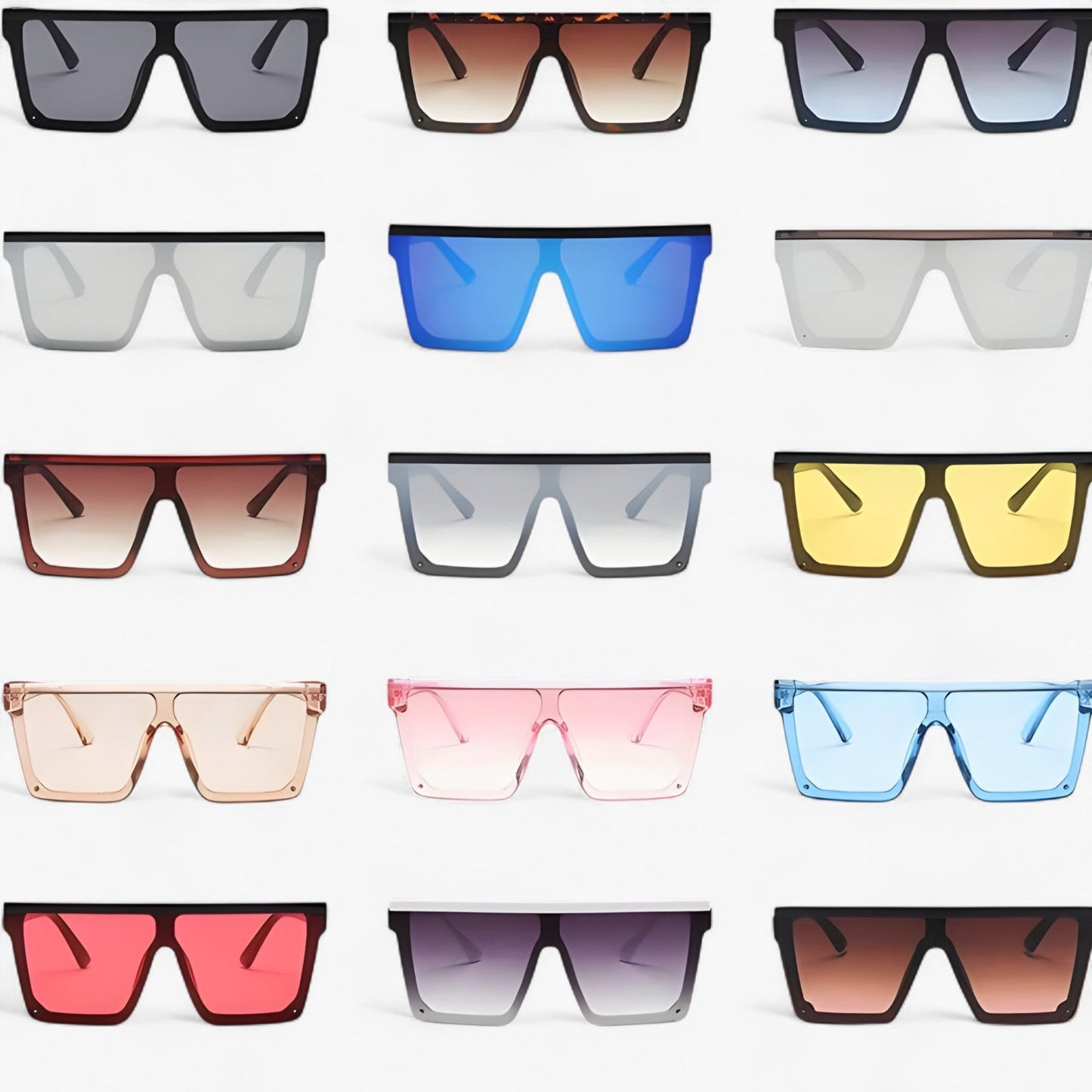 Adrian | Sorte retro oversized Sonnenbrille