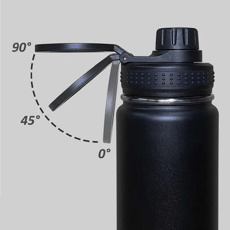 Isolierte Edelstahl-Wasserflasche mit Handyhalter – 750 ml