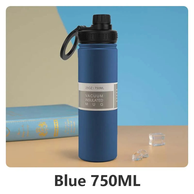 Isolierte Edelstahl-Wasserflasche mit Handyhalter – 750 ml