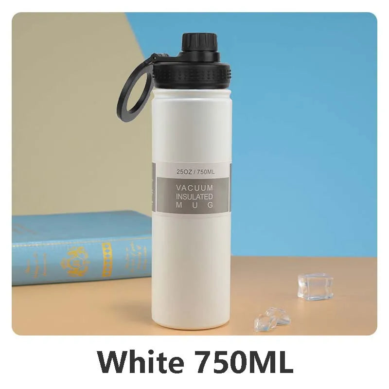 Isolierte Edelstahl-Wasserflasche mit Handyhalter – 750 ml