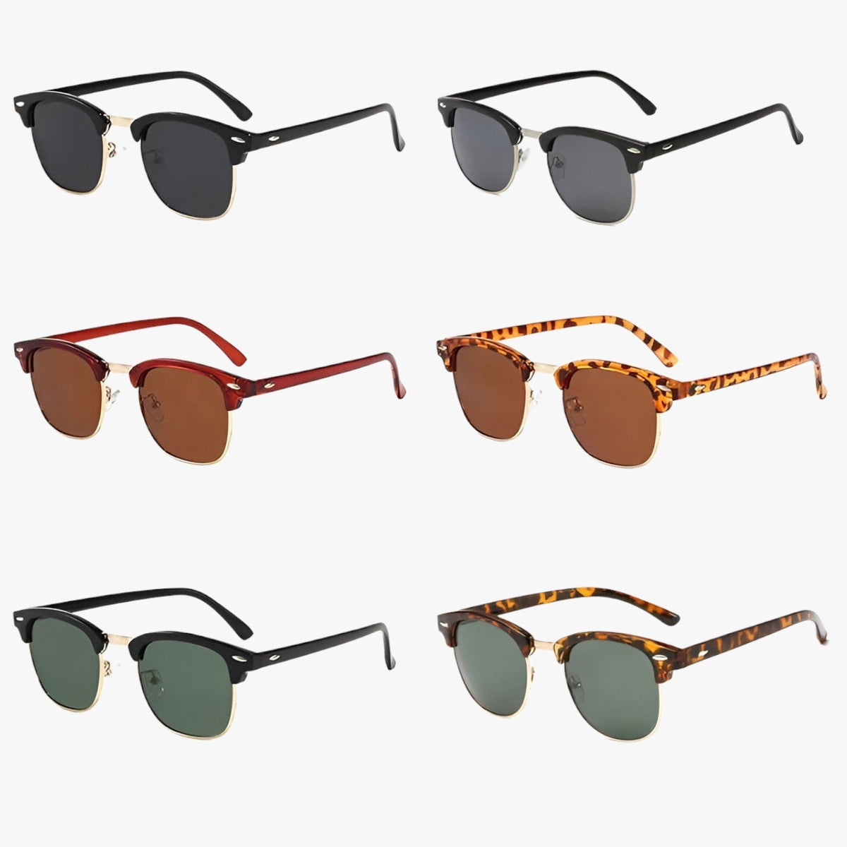 Jess | Transparente Retro-Sonnenbrille – Stil & scharfe Sicht