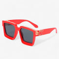 Manuel | Retro rechteckige Sonnenbrille für Männer