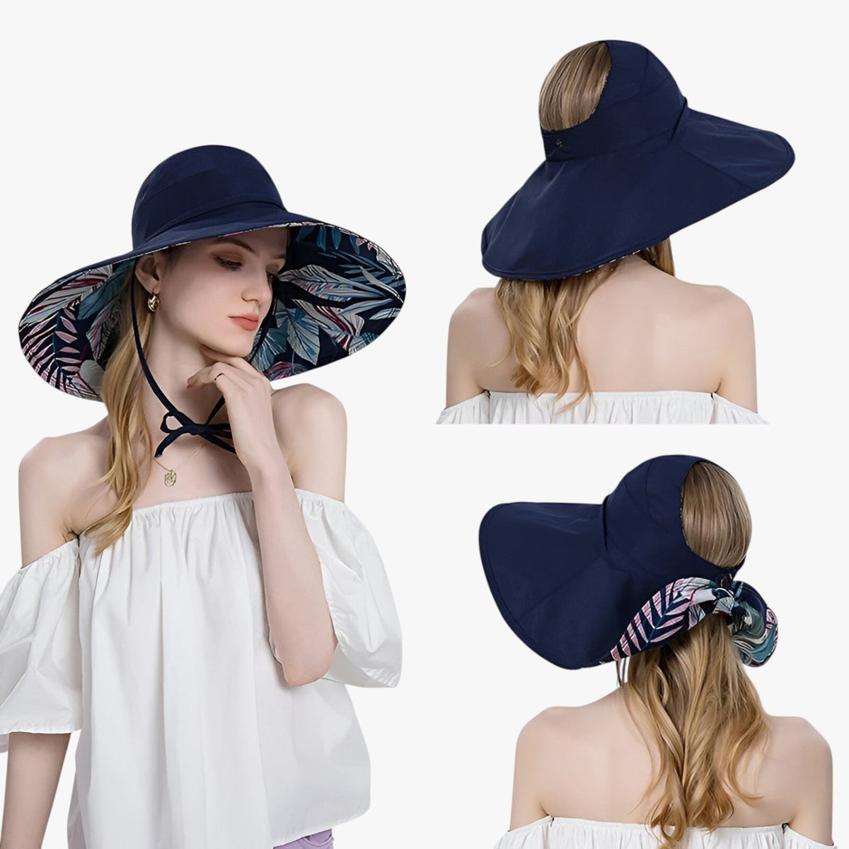 Marjorie | Sommerhut mit breiter Krempe – Ultimativer UV-Schutz im Boho-Look