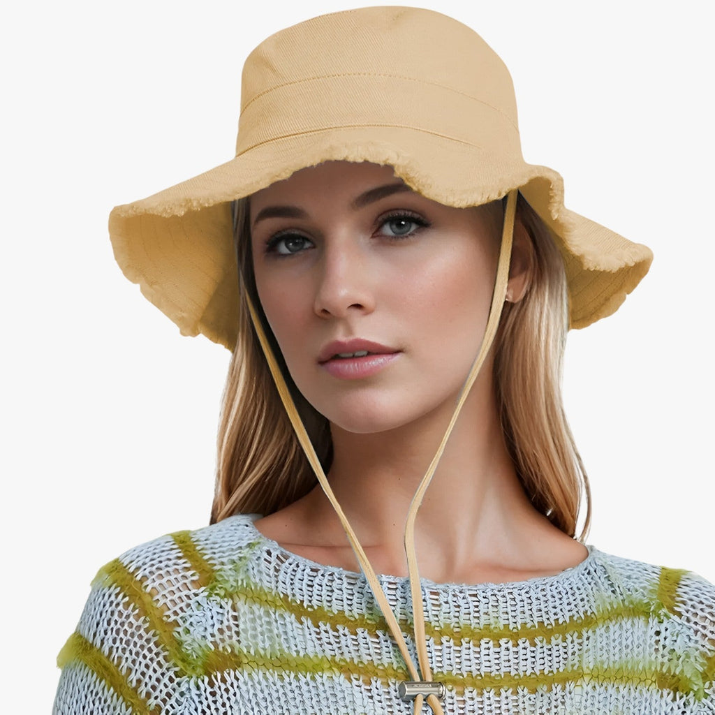 Nadine | Damen Denim Hut - Sonnenschutz, Verstellbar und Perfekt für den Außenbereich