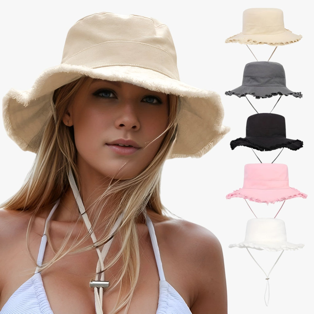 Nadine | Damen Denim Hut - Sonnenschutz, Verstellbar und Perfekt für den Außenbereich