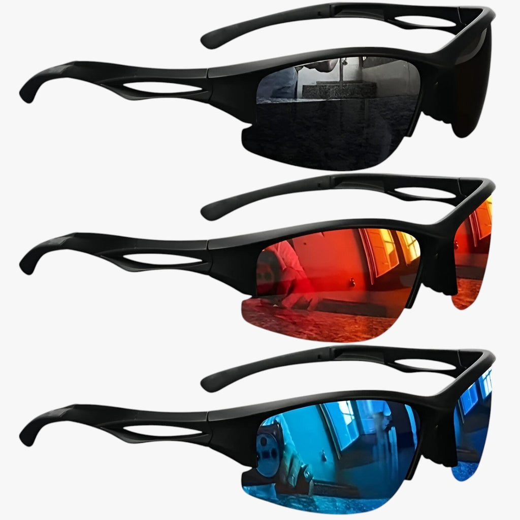 Nestor | Sportliche Halbrahmen-Sonnenbrille - Polarisierte & Farbige Sicht