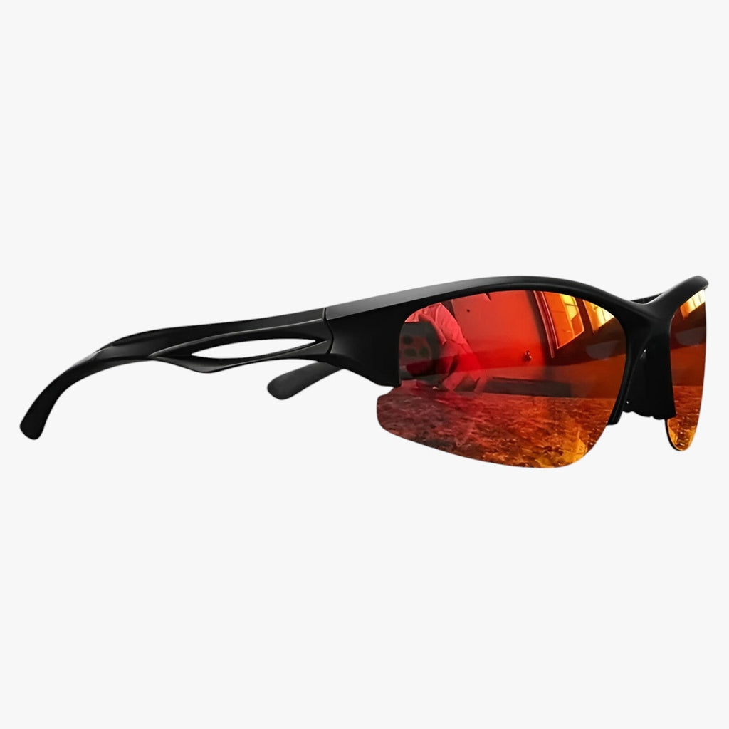 Nestor | Sportliche Halbrahmen-Sonnenbrille - Polarisierte & Farbige Sicht