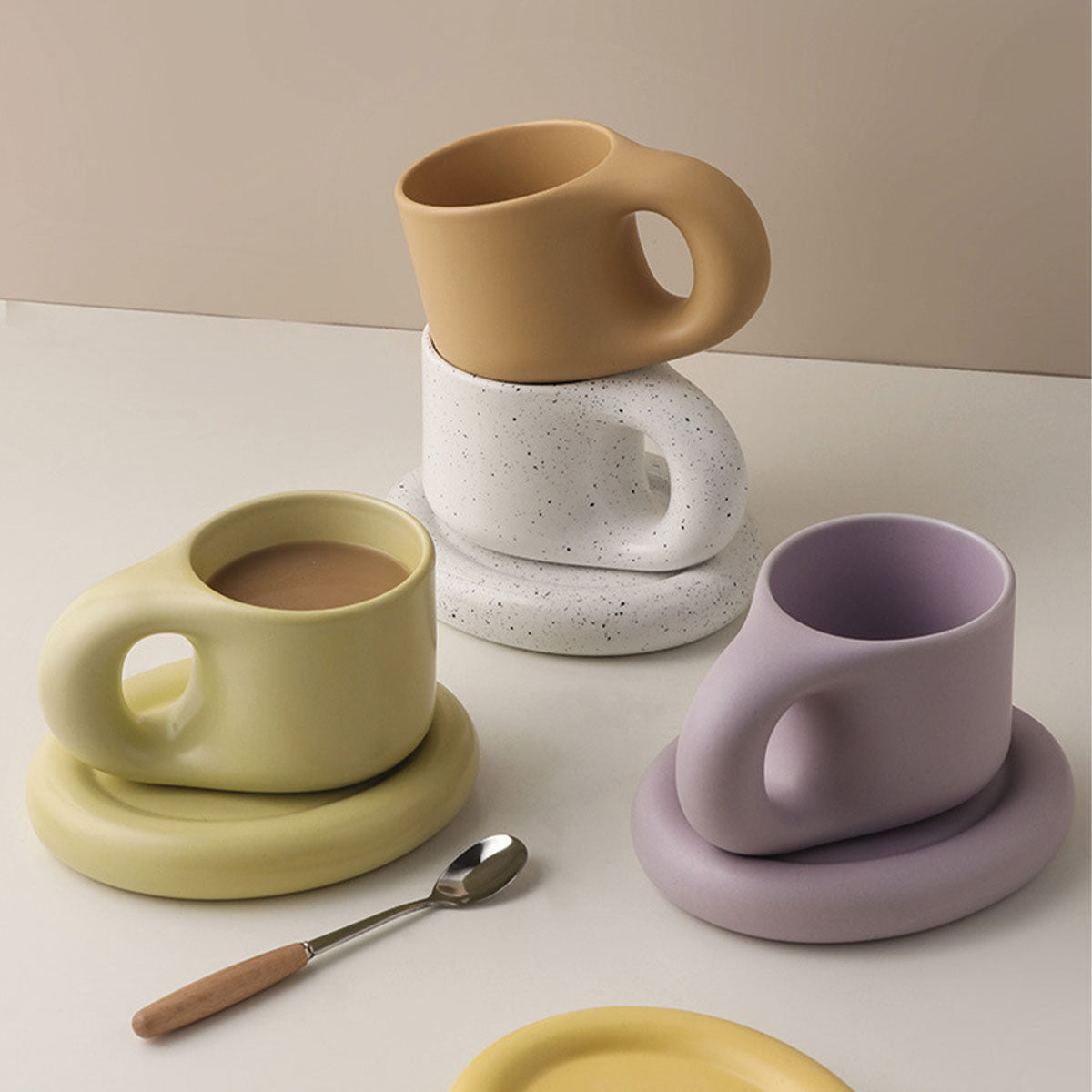Robuste Keramik Espresso-Tasse | Stilvoll, Langlebig, Perfekt für Espresso