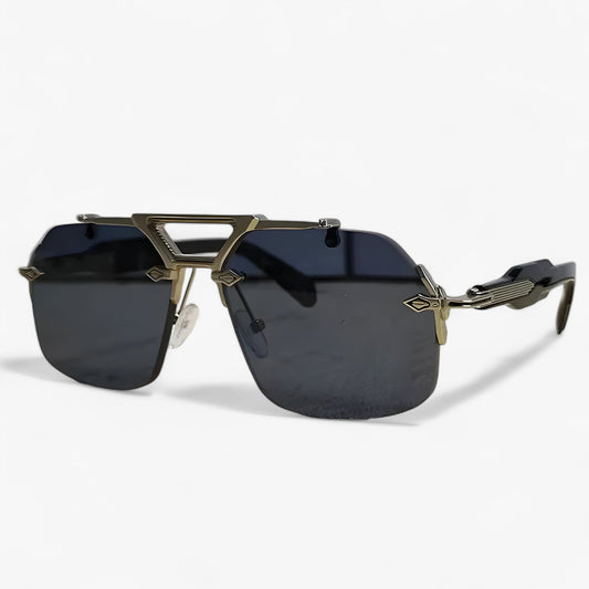 Tabb | Übergroße Punk-Metallrandlose Sonnenbrille