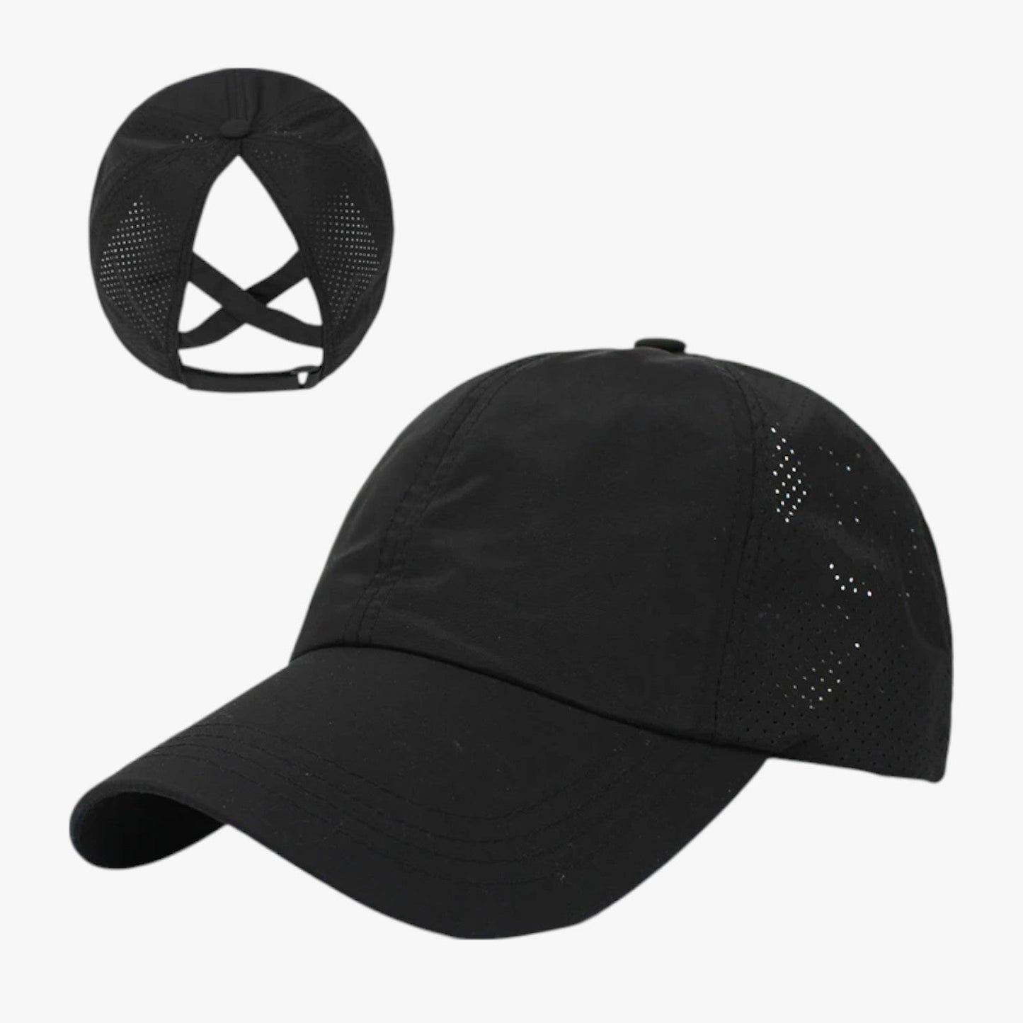 Aliyah | Sportcap für den Sommer mit Pferdeschwanz und atmungsaktivem Netzmaterial