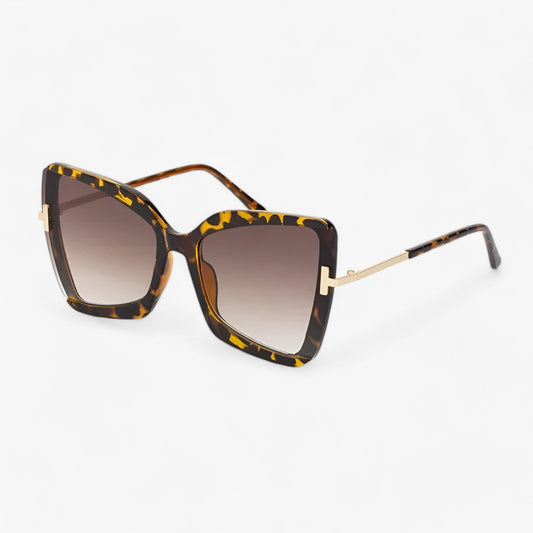 Andrea | Katteøje Sonnenbrille mit T-Beslag - gewagte Stil, lebendige Farben