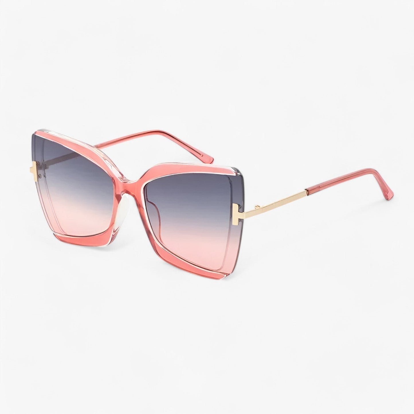 Andrea | Katteøje Sonnenbrille mit T-Beslag - gewagte Stil, lebendige Farben