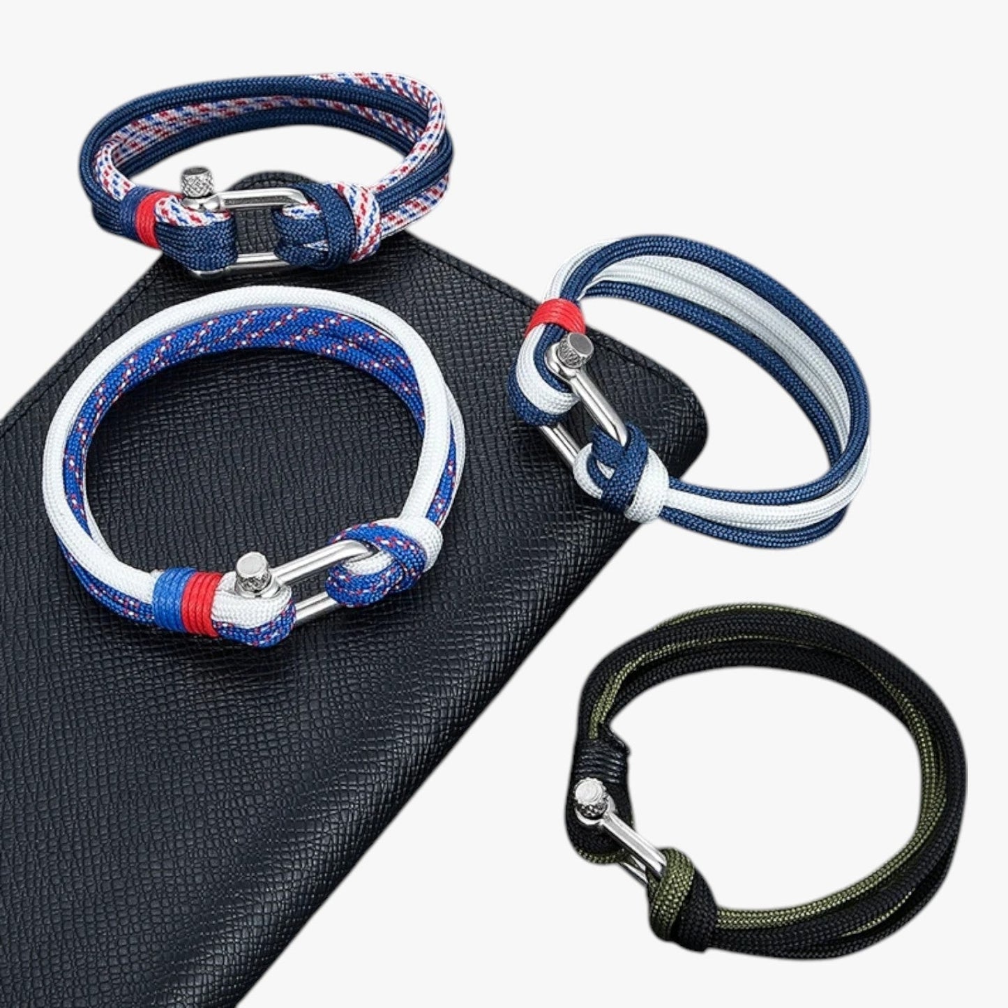Tristan | Überlebens Paracord Armband mit Nautischem Haken