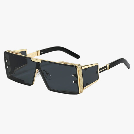 Zamir | Futuristische quadratische Metall-Sonnenbrille