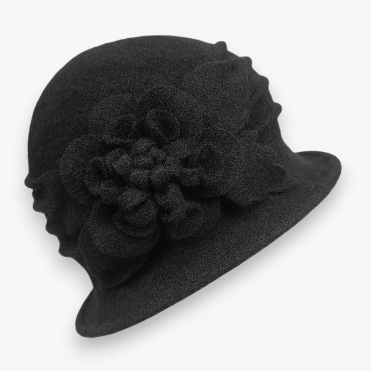 Arlett | Blomster Uld Fedora Hut für Mütter – Warm & Weich