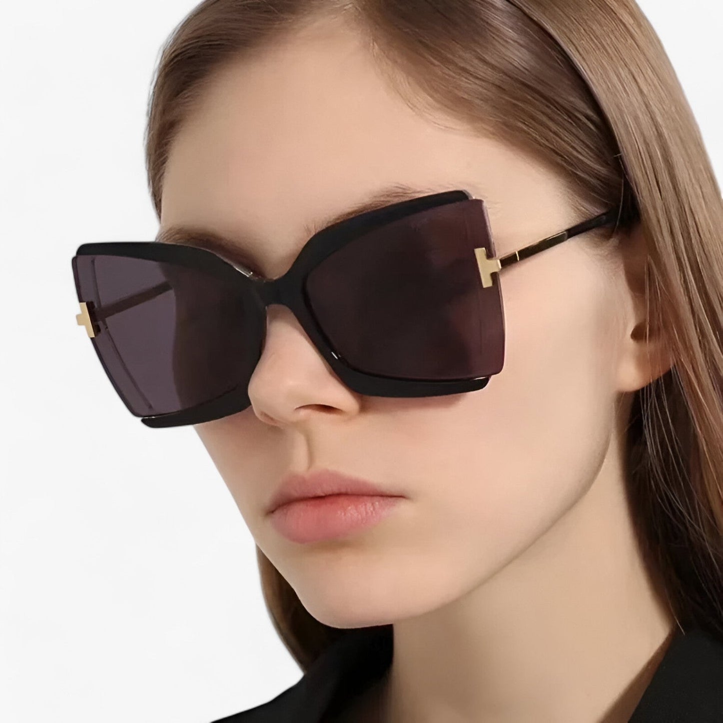 Andrea | Katteøje Sonnenbrille mit T-Beslag - gewagte Stil, lebendige Farben
