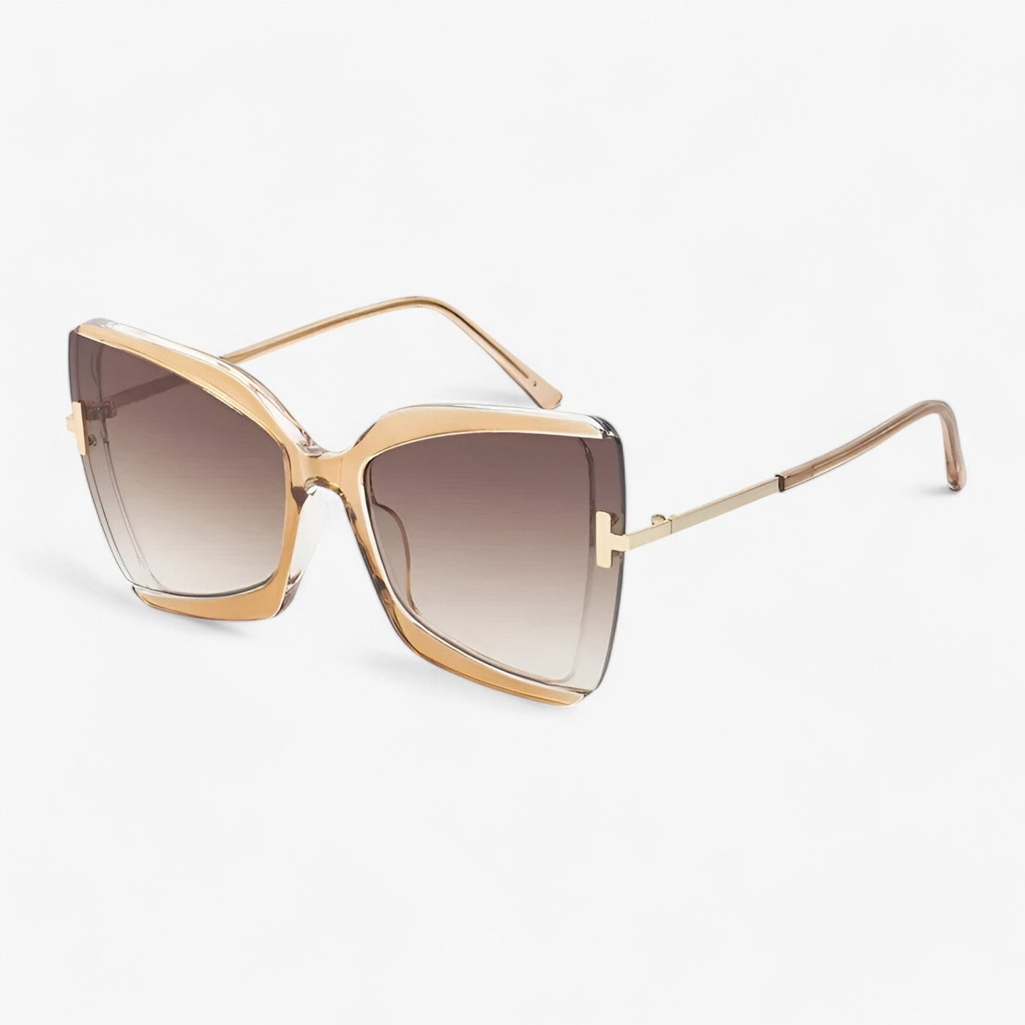 Andrea | Katteøje Sonnenbrille mit T-Beslag - gewagte Stil, lebendige Farben