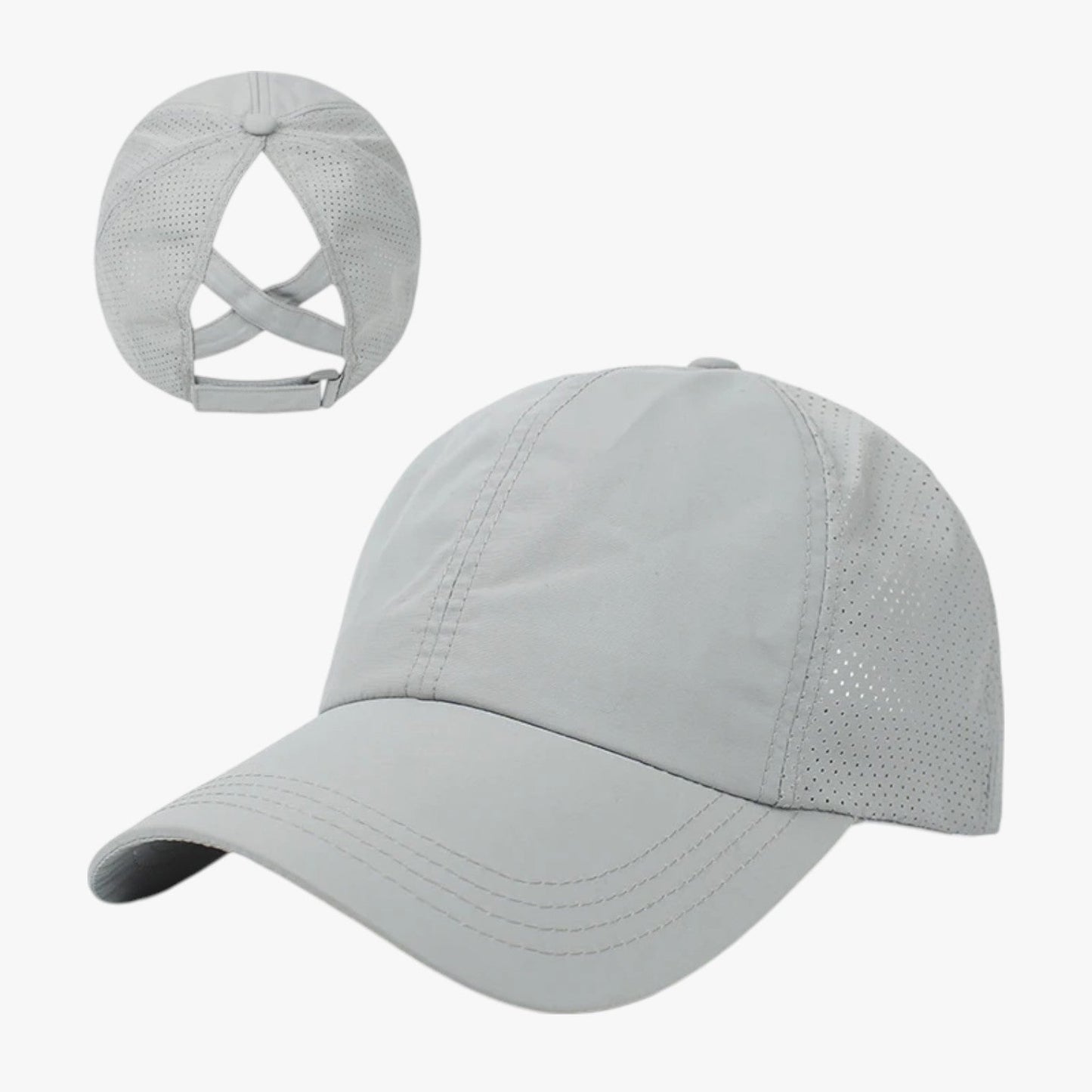Aliyah | Sportcap für den Sommer mit Pferdeschwanz und atmungsaktivem Netzmaterial