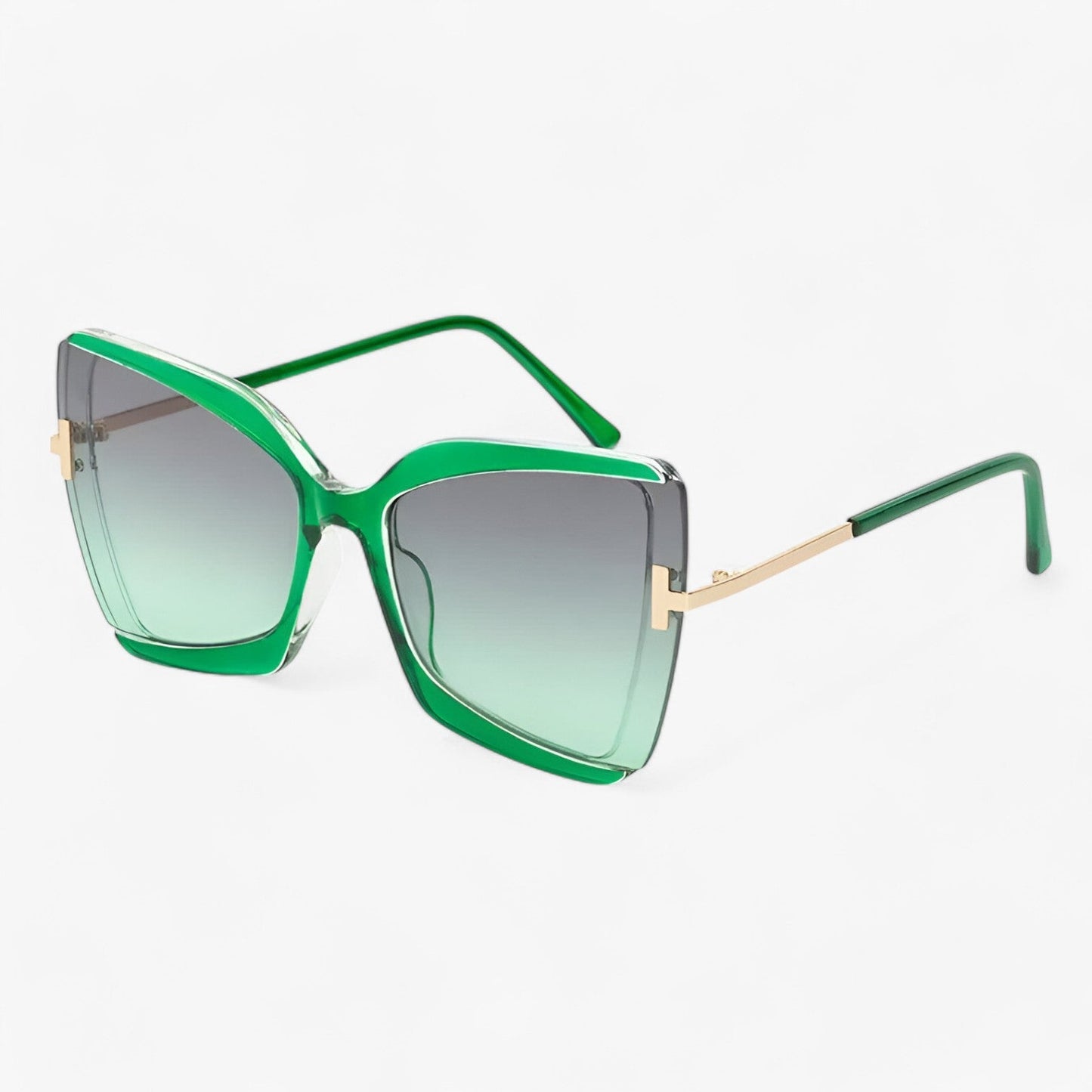 Andrea | Katteøje Sonnenbrille mit T-Beslag - gewagte Stil, lebendige Farben