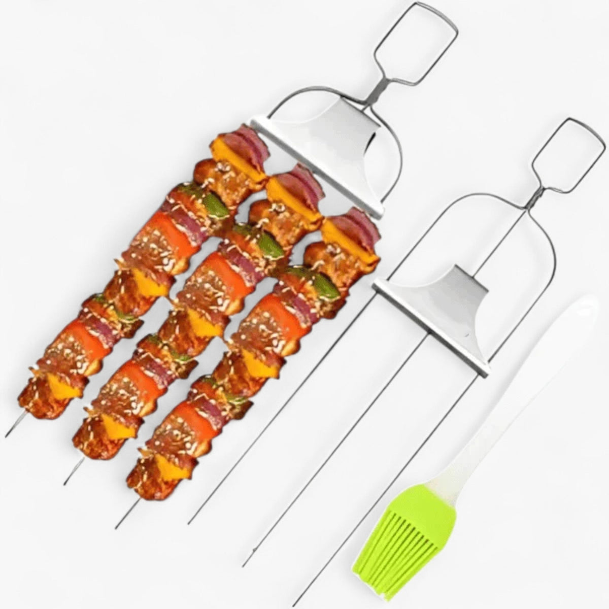 SkewGril | 3-Wege Grillspieß | Rostfreier Stahl