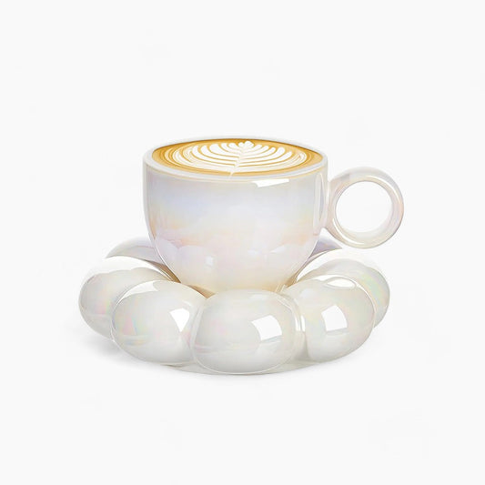 Solsortermugg | Schönes Blumenmuster für den Morgenkaffee