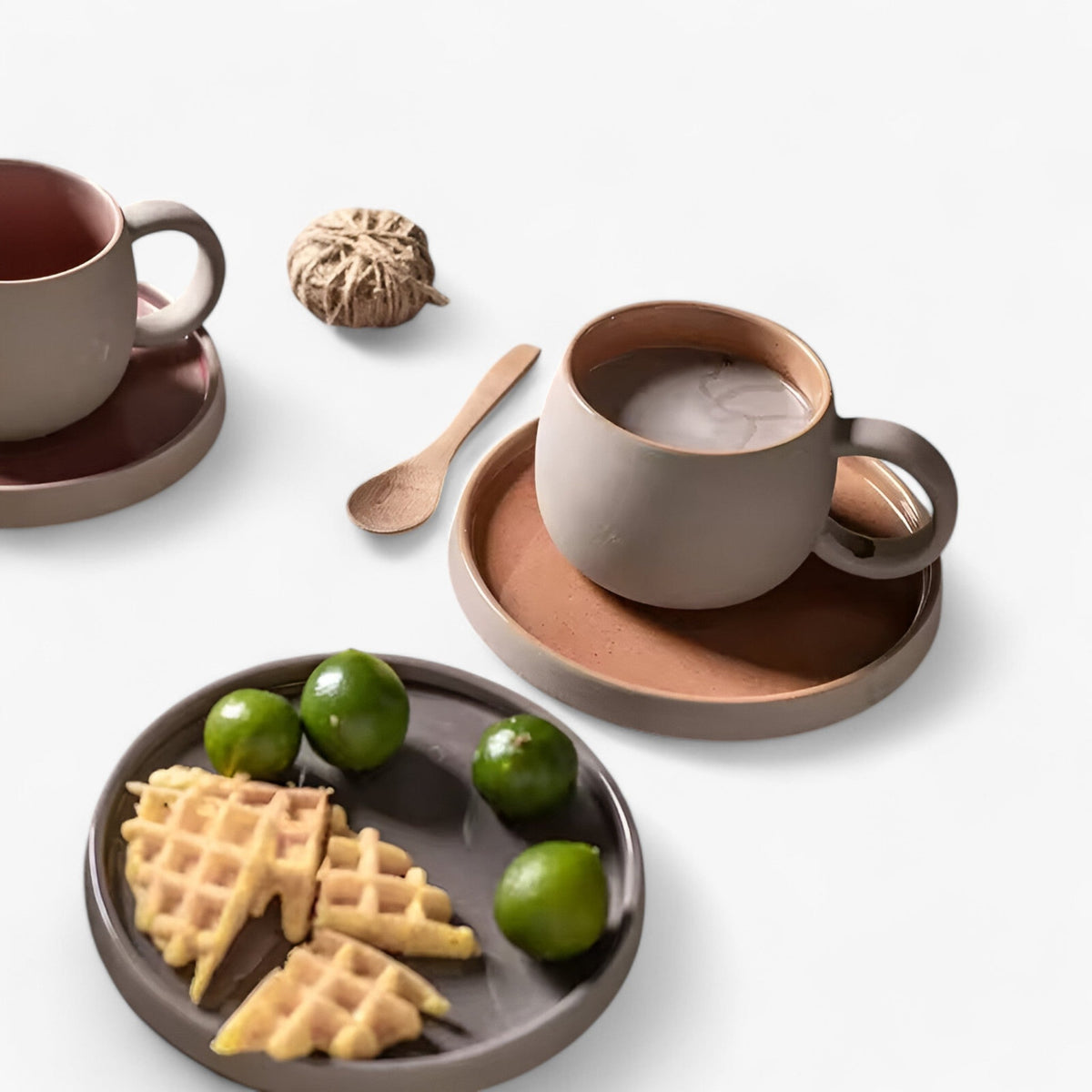 Sora | Minimalistisches Japanisches Espressoset mit Tasse und Untertasse