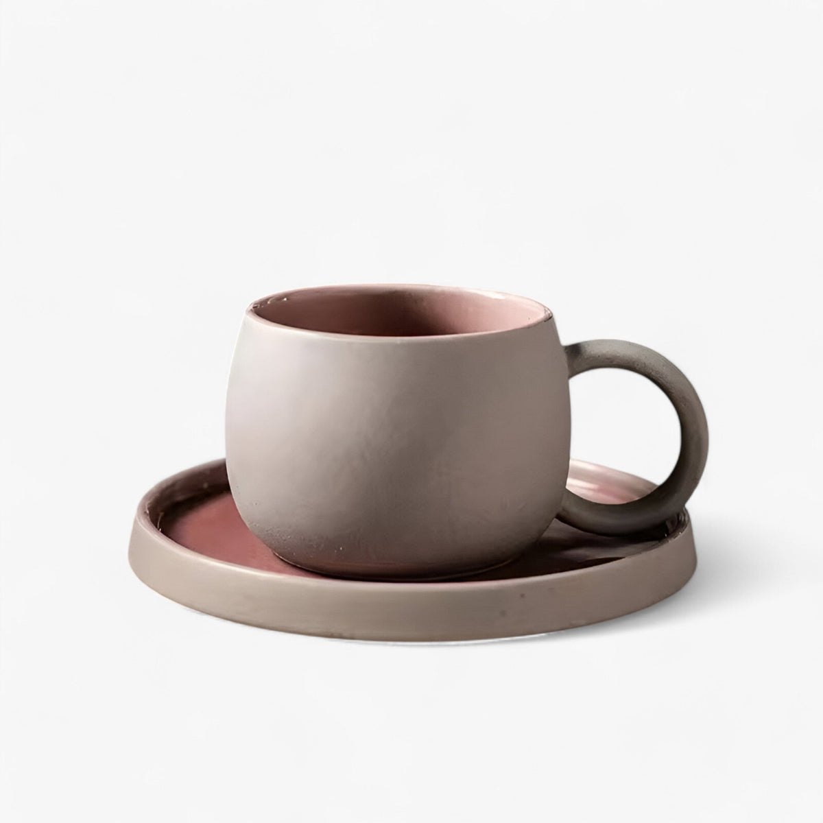 Sora | Minimalistisches Japanisches Espressoset mit Tasse und Untertasse