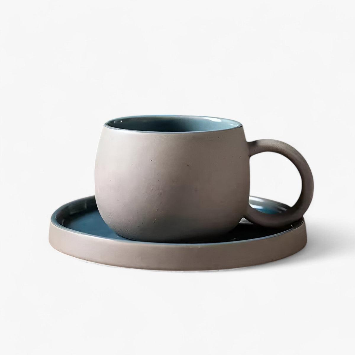 Sora | Minimalistisches Japanisches Espressoset mit Tasse und Untertasse