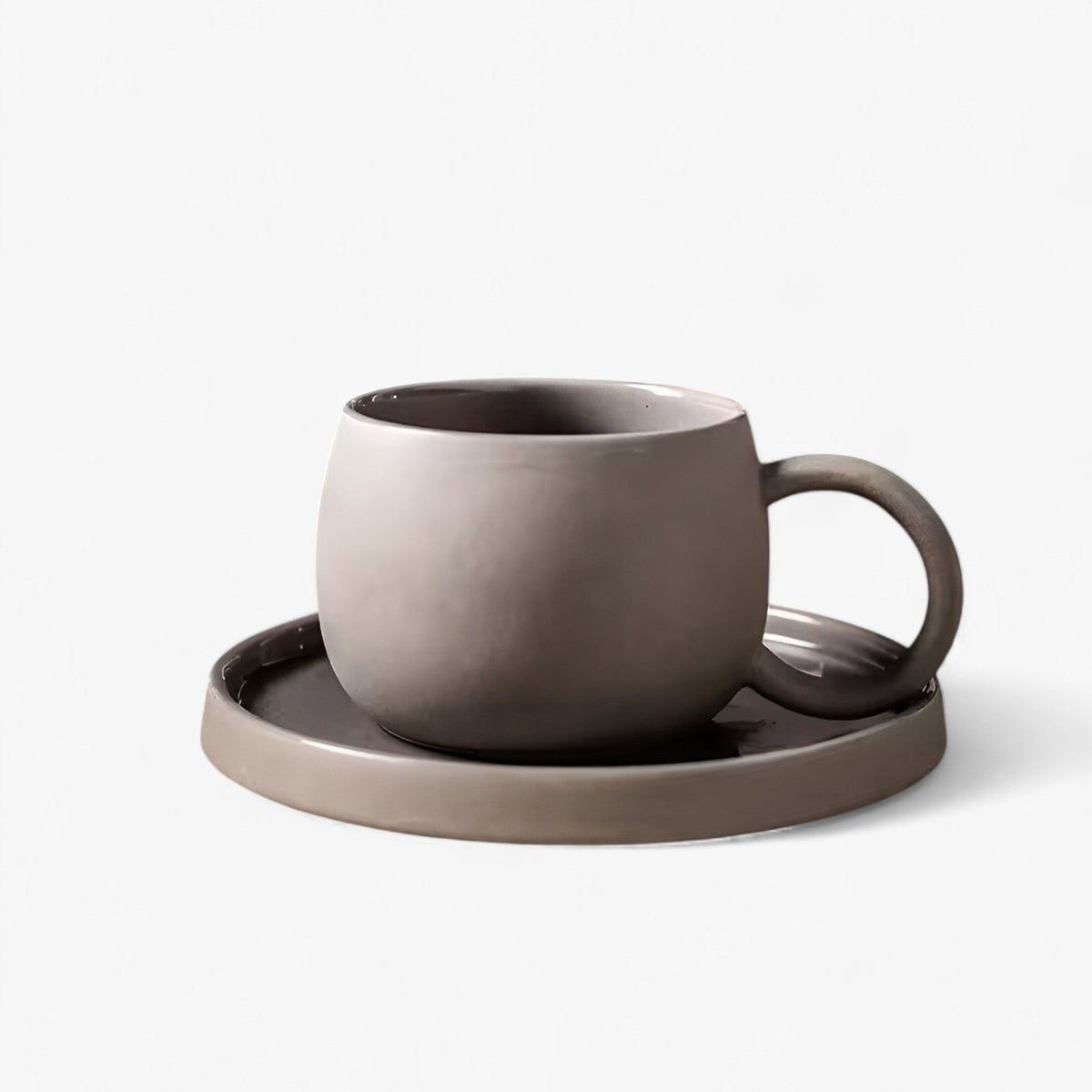 Sora | Minimalistisches Japanisches Espressoset mit Tasse und Untertasse