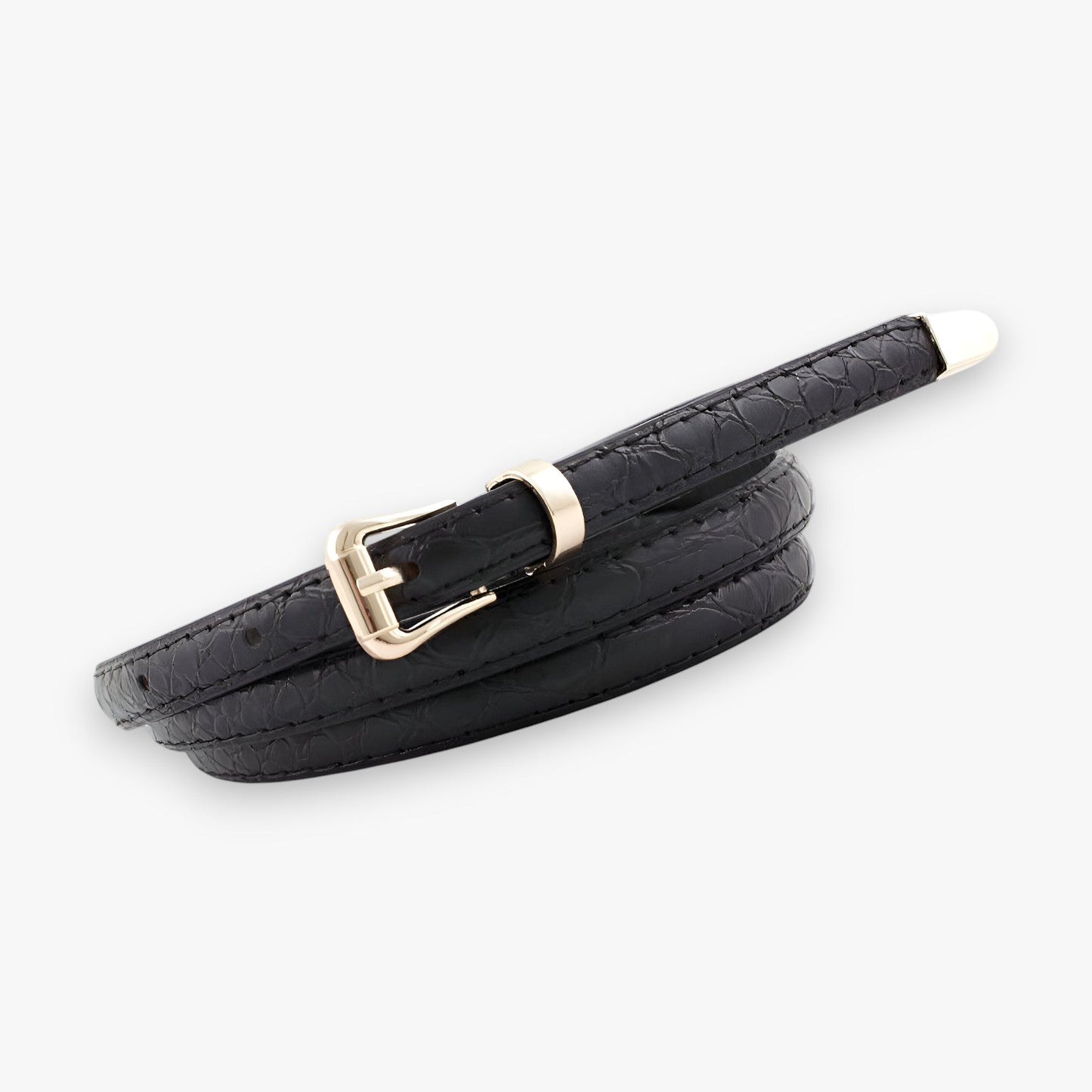 Stilvoll | Damen Schlangenledermuster Gürtel - Elegant und trendy