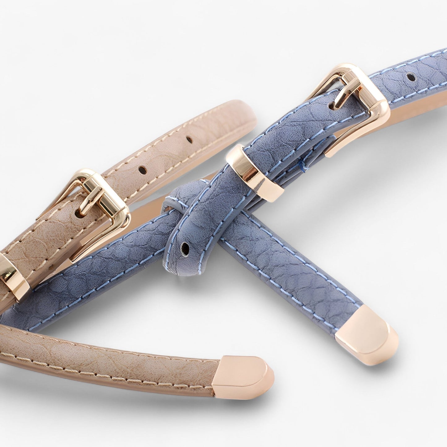 Stilvoll | Damen Schlangenledermuster Gürtel - Elegant und trendy