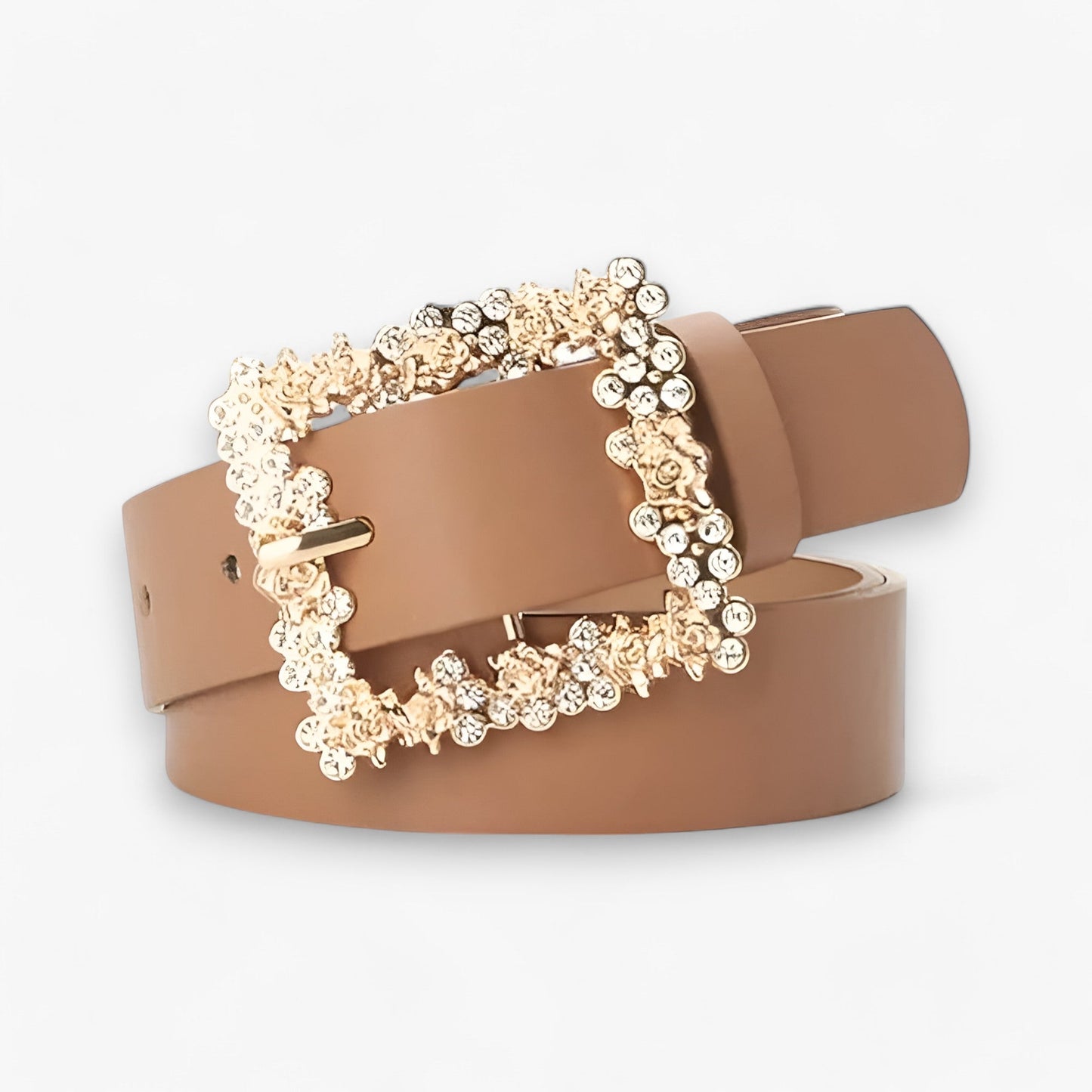 Strass | PU-Gürtel - Glamourös mit Glitzernder Schnalle